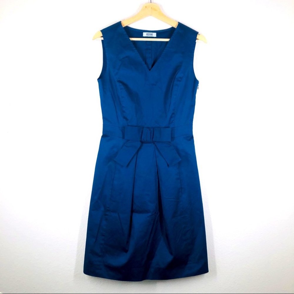 Moschino Cheap and Chic Sleeveless Bow Dress Size 8 EUC